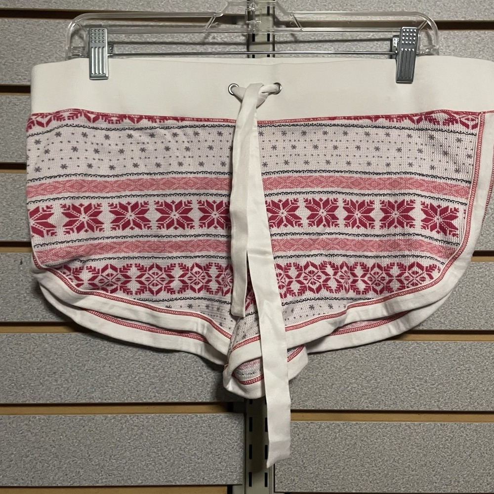 Victoria Secret Large Christmas Winter Holiday 2013 Line Mini Shorts